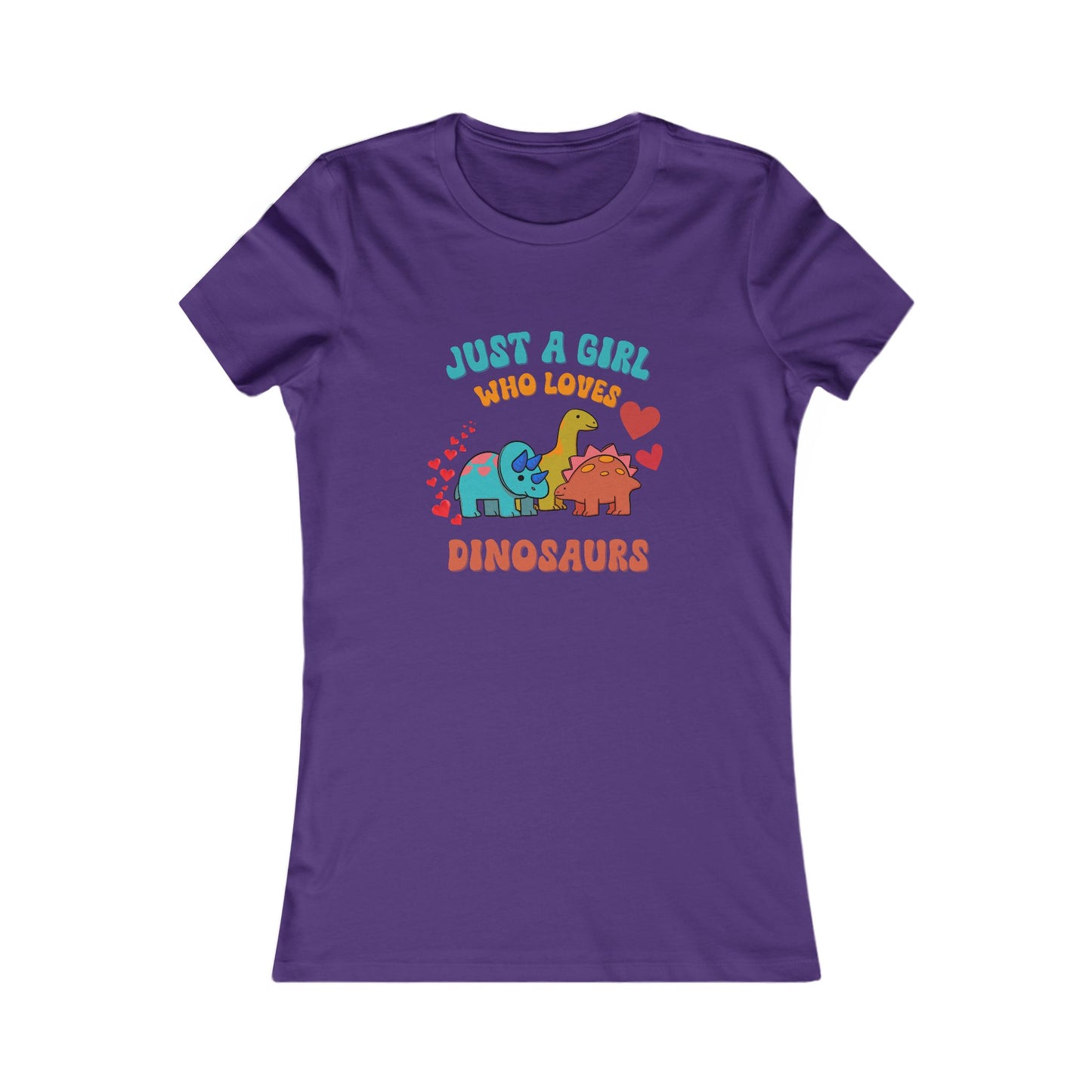 Just a Girl Who Loves Dinosaurs Womens fit Short Sleeve Tee Stem for Women and Girls who Love Dinosaurs tshirts T-Shirt