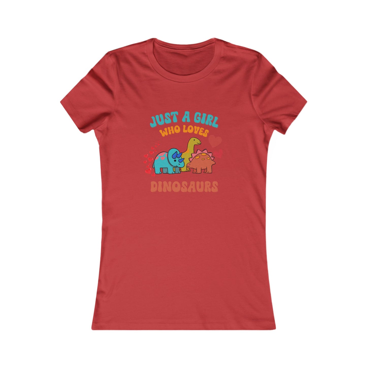 Just a Girl Who Loves Dinosaurs Womens fit Short Sleeve Tee Stem for Women and Girls who Love Dinosaurs tshirts T-Shirt