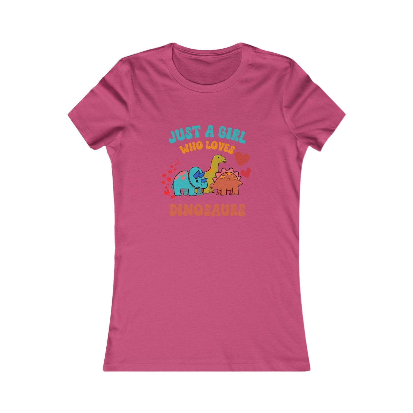 Just a Girl Who Loves Dinosaurs Womens fit Short Sleeve Tee Stem for Women and Girls who Love Dinosaurs tshirts T-Shirt