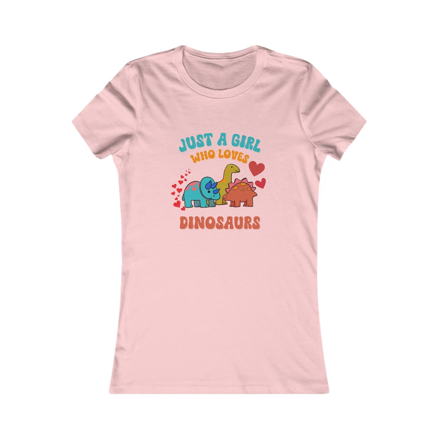 Just a Girl Who Loves Dinosaurs Womens fit Short Sleeve Tee Stem for Women and Girls who Love Dinosaurs tshirts T-Shirt