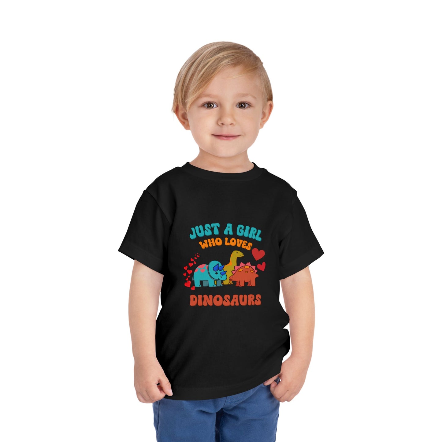 Just a Girl Who Loves Dinosaurs Toddler Size T-Shirt Stem children who Love Dinosaurs Tshirts