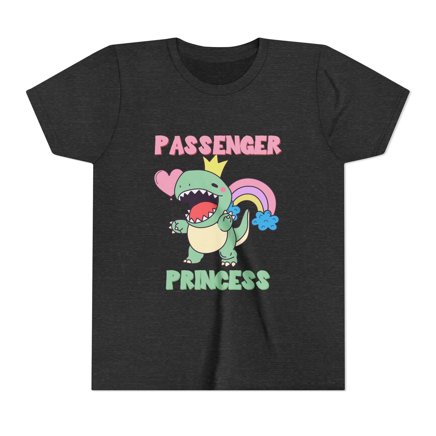 Passenger Princess Rex Youth Size T-Shirt for kids who love dinosaurs