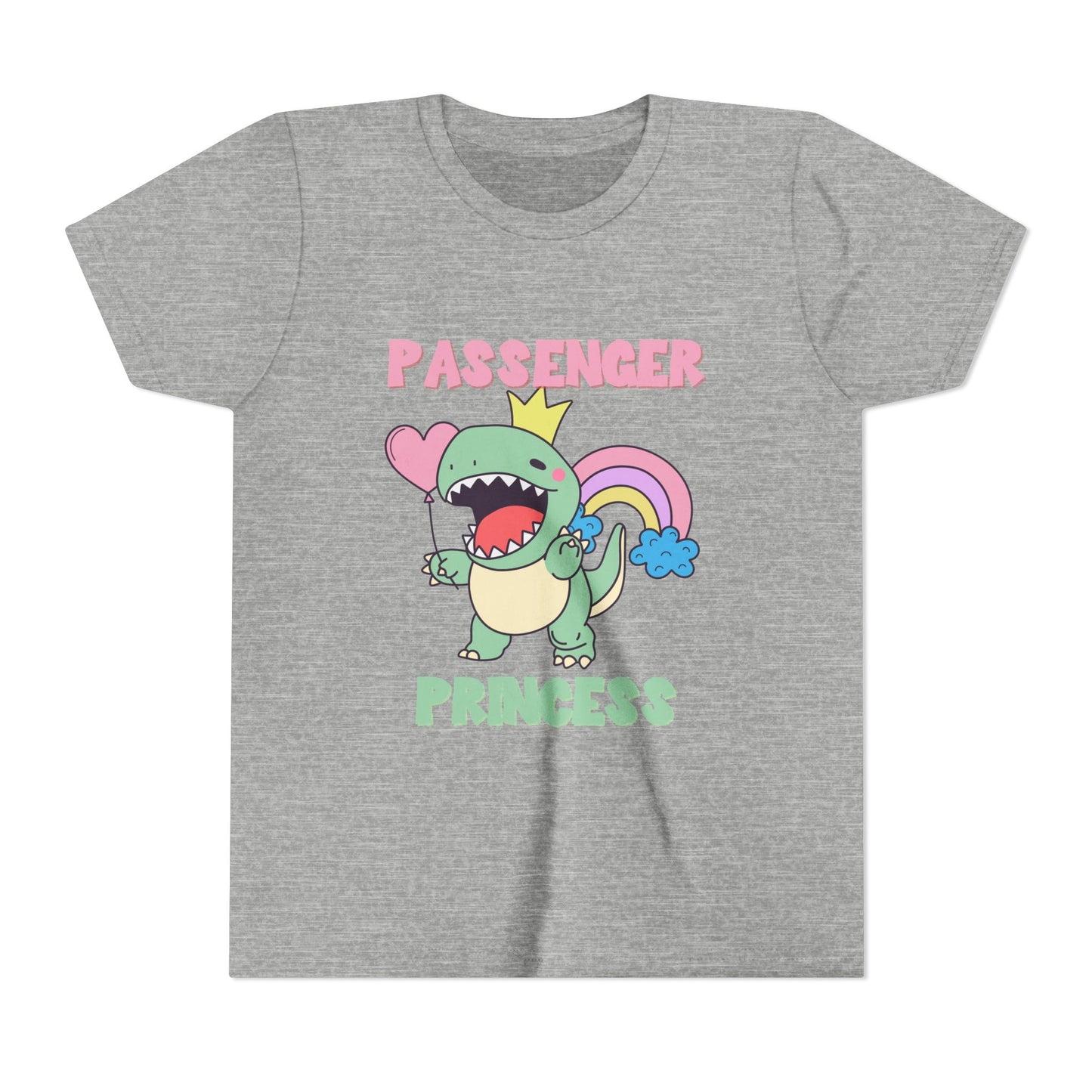 Passenger Princess Rex Youth Size T-Shirt for kids who love dinosaurs