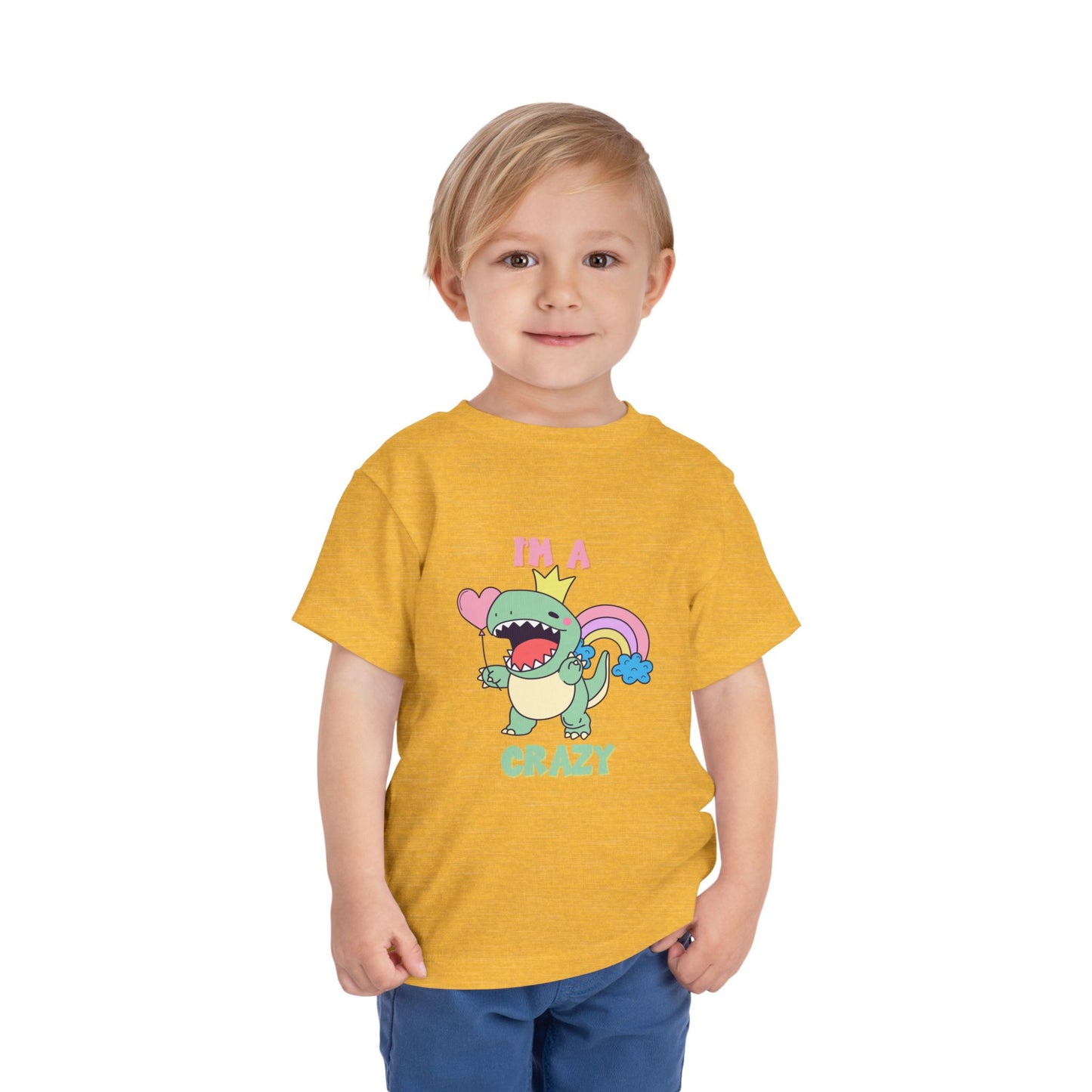 Crazy Cretaceous Cutie Toddler Size T-Shirt for kids who love dinosaurs