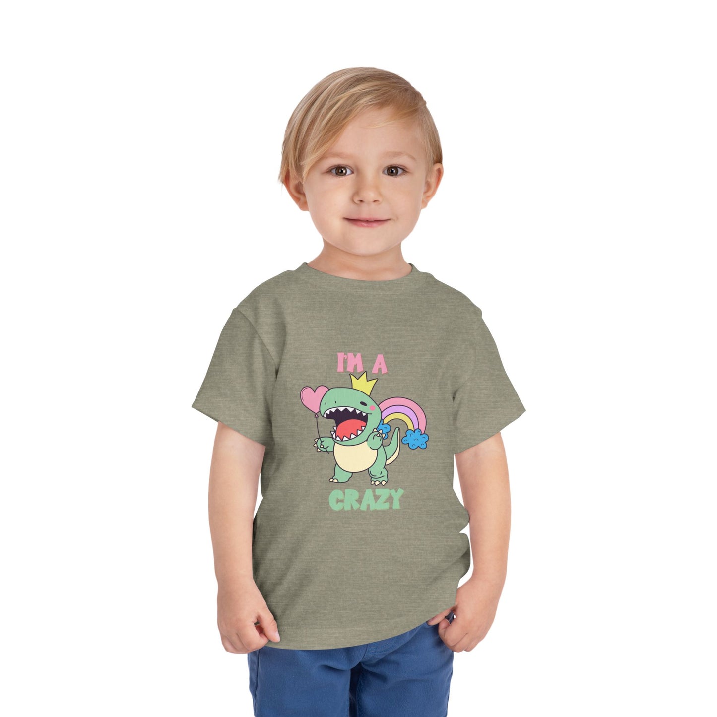 Crazy Cretaceous Cutie Toddler Size T-Shirt for kids who love dinosaurs