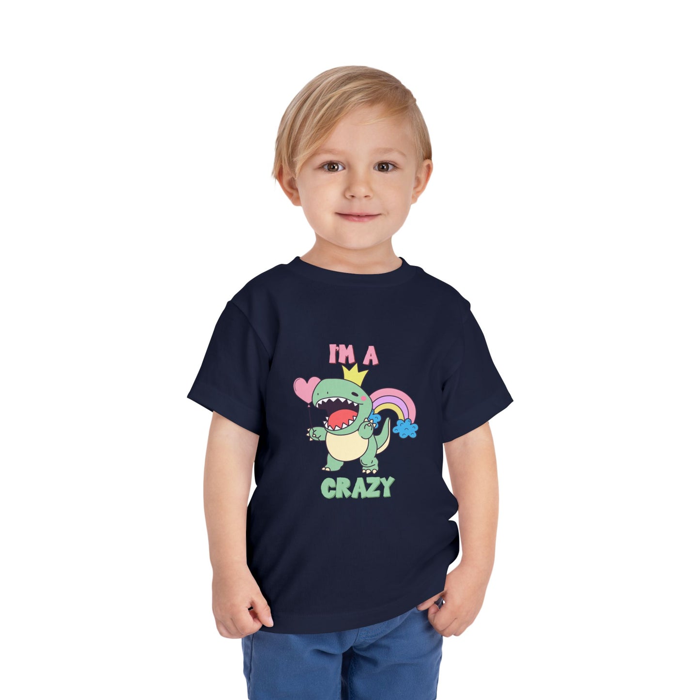 Crazy Cretaceous Cutie Toddler Size T-Shirt for kids who love dinosaurs
