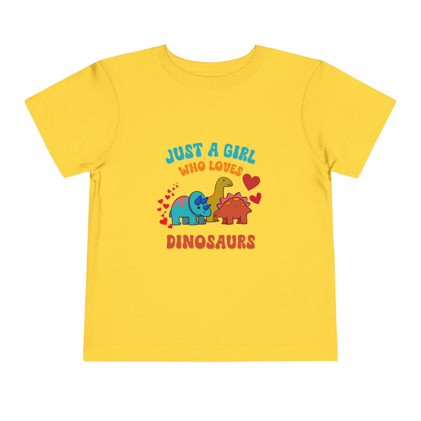 Just a Girl Who Loves Dinosaurs Toddler Size T-Shirt Stem children who Love Dinosaurs Tshirts