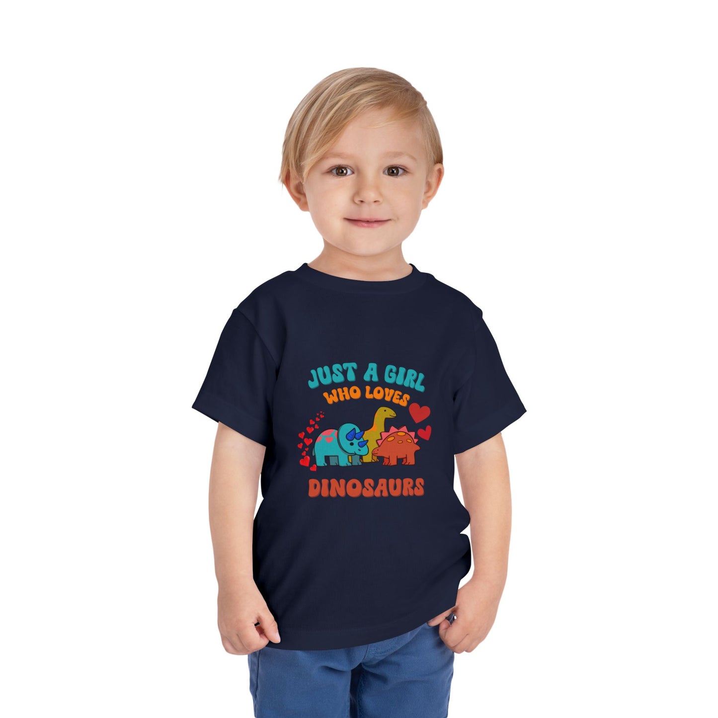 Just a Girl Who Loves Dinosaurs Toddler Size T-Shirt Stem children who Love Dinosaurs Tshirts