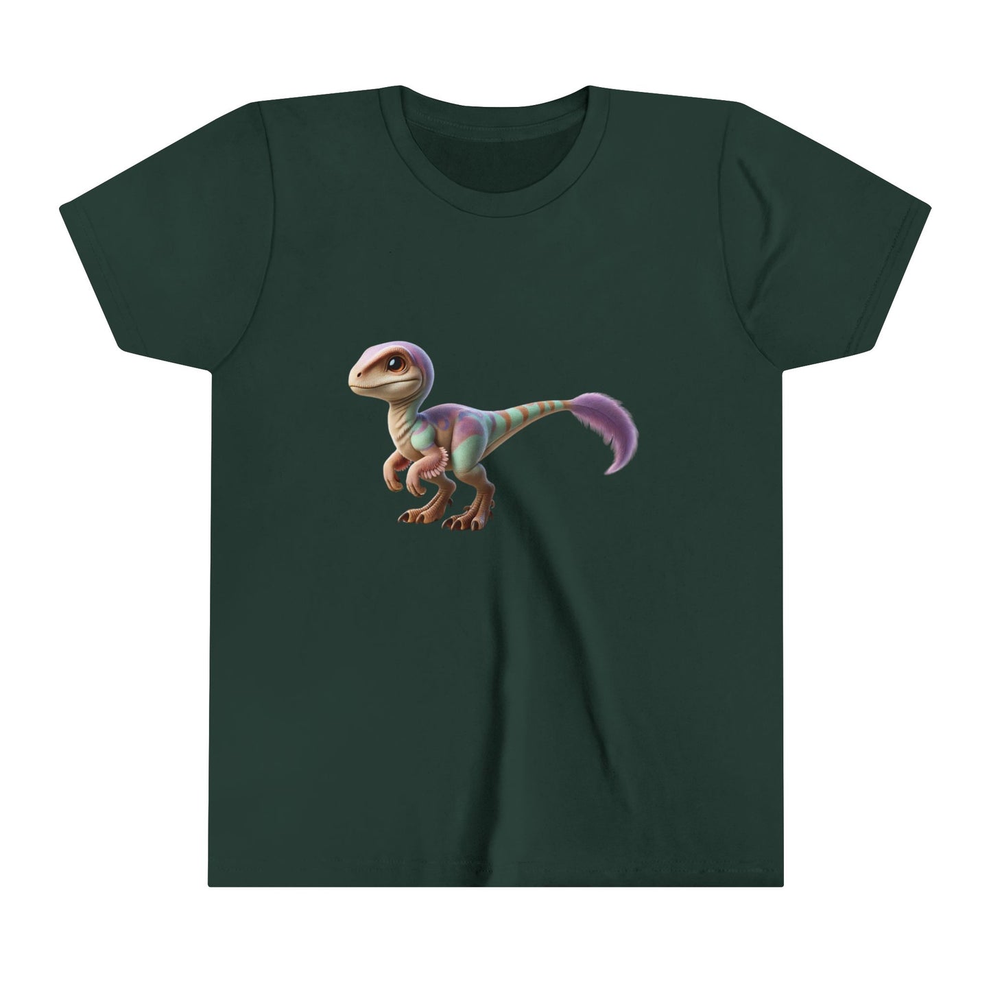 Youth Dreamy Pastel Velociraptor Tee β Soft & Stylish Dino Vibes in Lavender & Mint! π¦ππΏ - Unisex Jersey Short Sleeve Tee Super Comfy Dino T-Shirt Gift