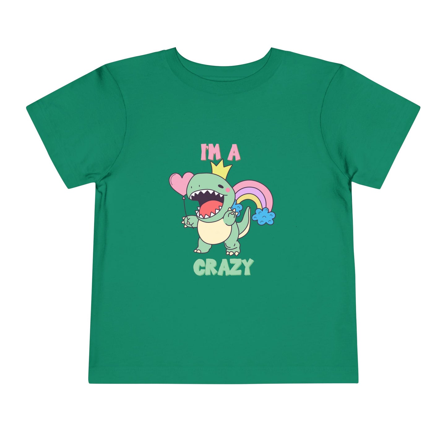 Crazy Cretaceous Cutie Toddler Size T-Shirt for kids who love dinosaurs
