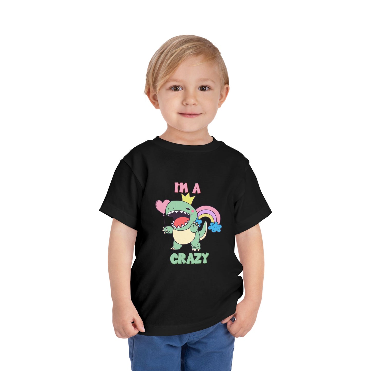 Crazy Cretaceous Cutie Toddler Size T-Shirt for kids who love dinosaurs