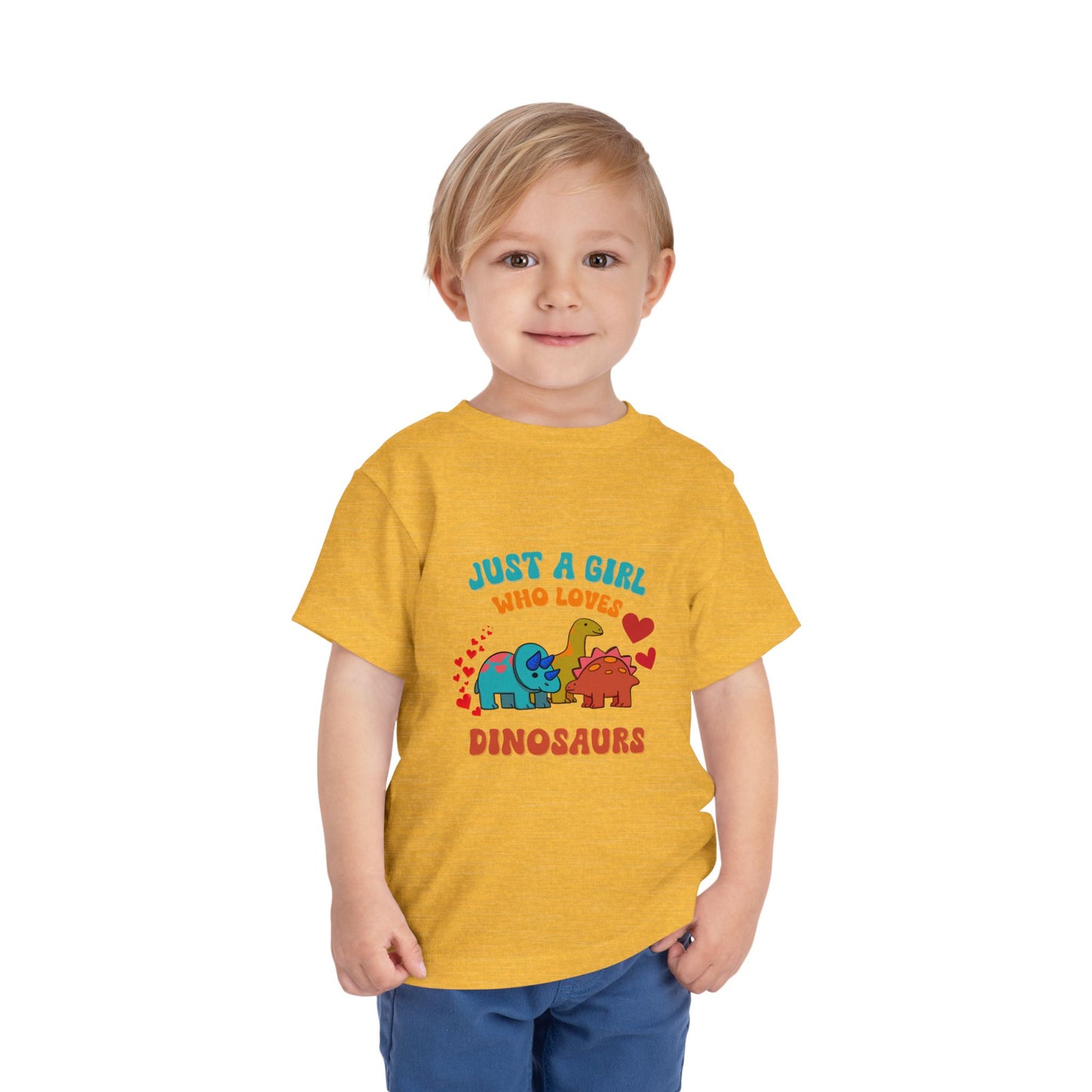 Just a Girl Who Loves Dinosaurs Toddler Size T-Shirt Stem children who Love Dinosaurs Tshirts