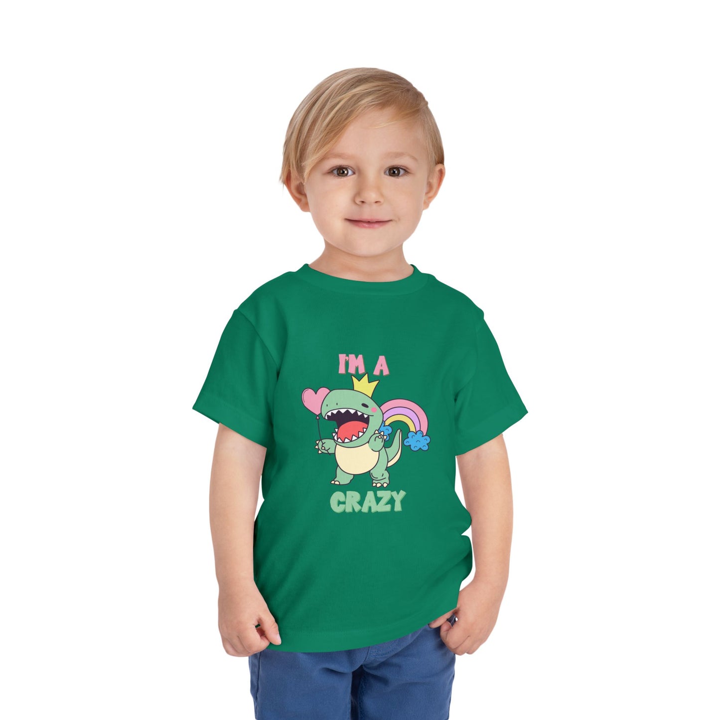 Crazy Cretaceous Cutie Toddler Size T-Shirt for kids who love dinosaurs