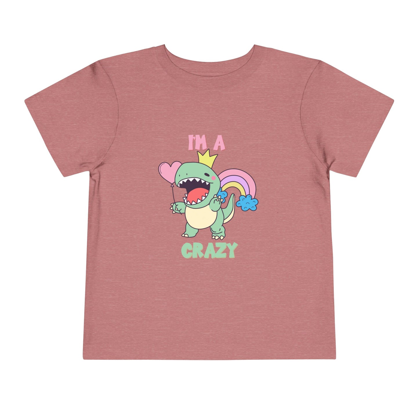 Crazy Cretaceous Cutie Toddler Size T-Shirt for kids who love dinosaurs