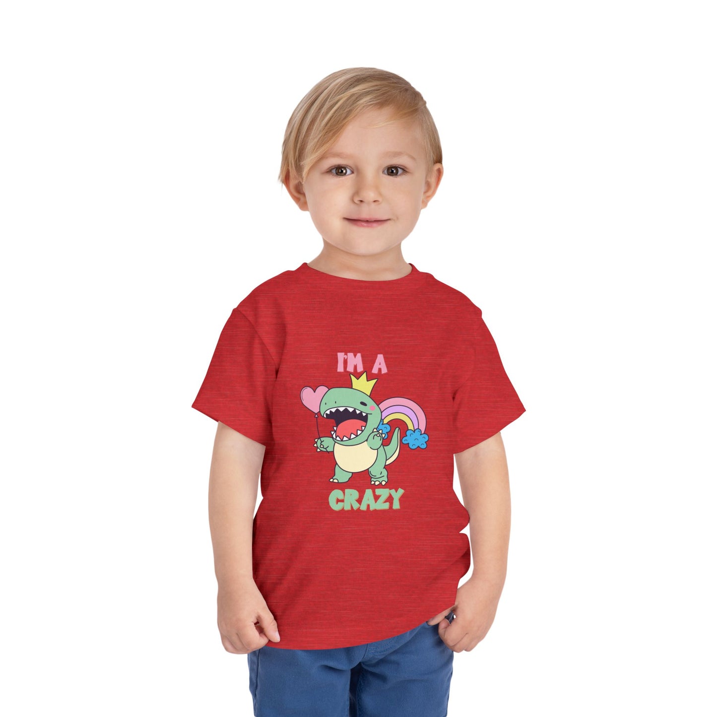 Crazy Cretaceous Cutie Toddler Size T-Shirt for kids who love dinosaurs