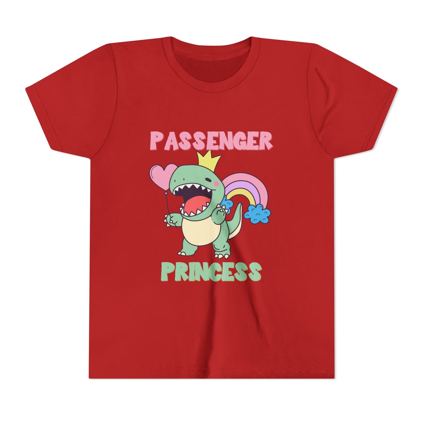 Passenger Princess Rex Youth Size T-Shirt for kids who love dinosaurs