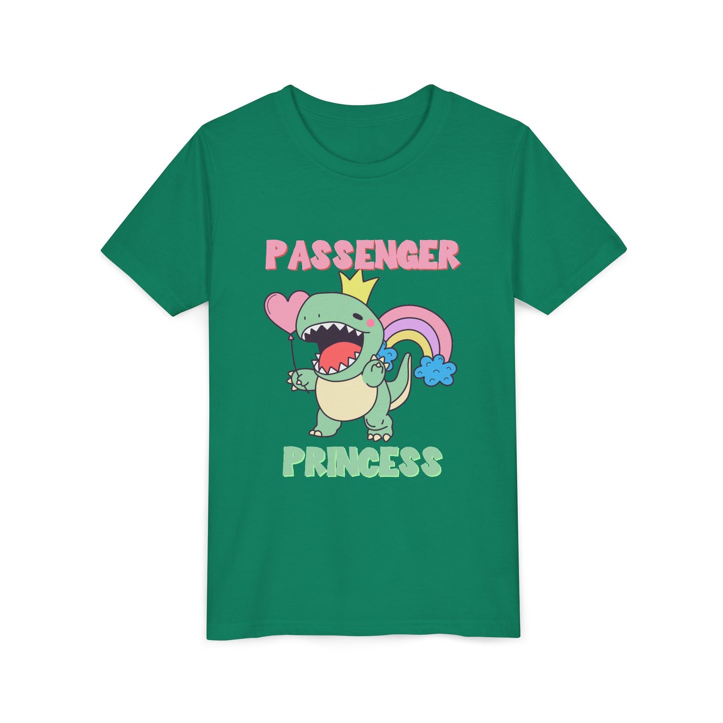Passenger Princess Rex Youth Size T-Shirt for kids who love dinosaurs