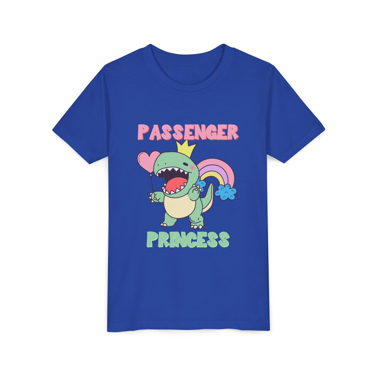 Passenger Princess Rex Youth Size T-Shirt for kids who love dinosaurs