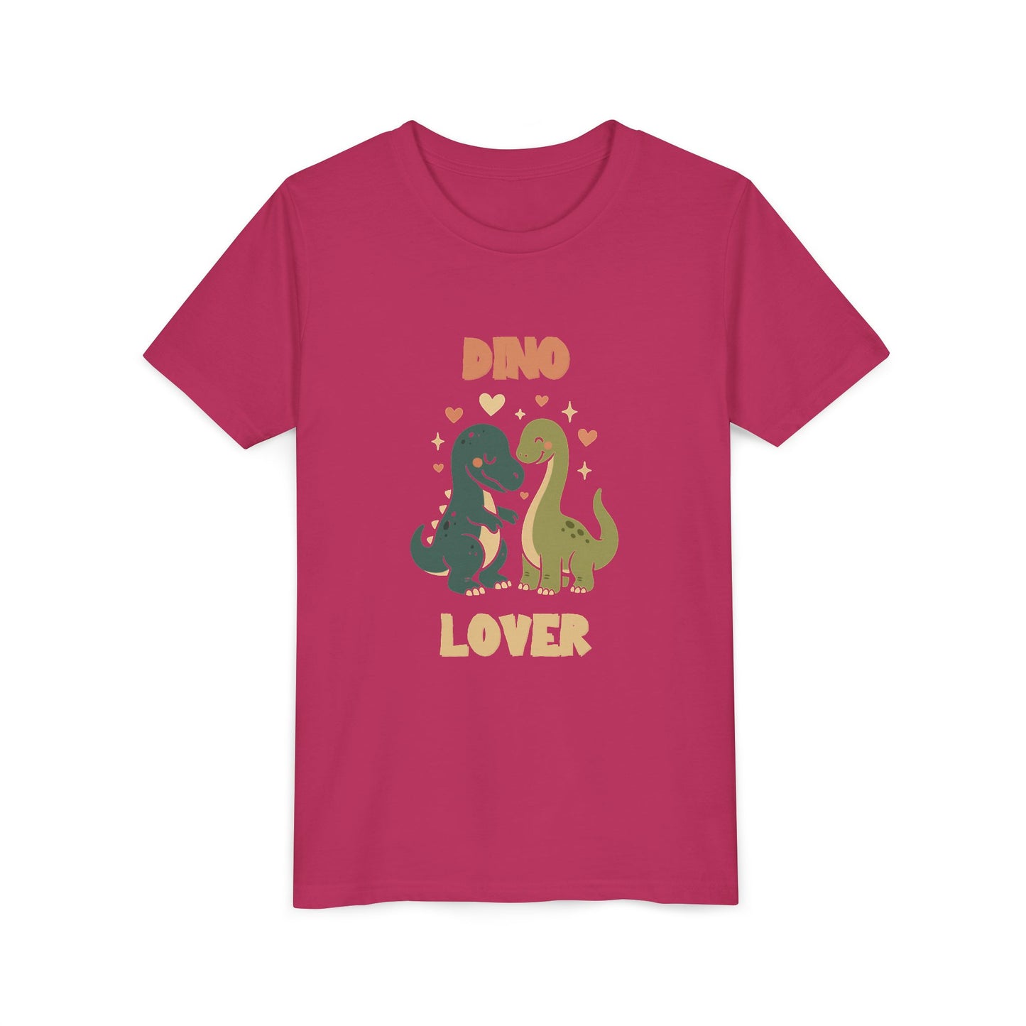 Prehistoric Pair of Dino Lover Tee Youth Size T-Shirt for kids who love dinosaurs