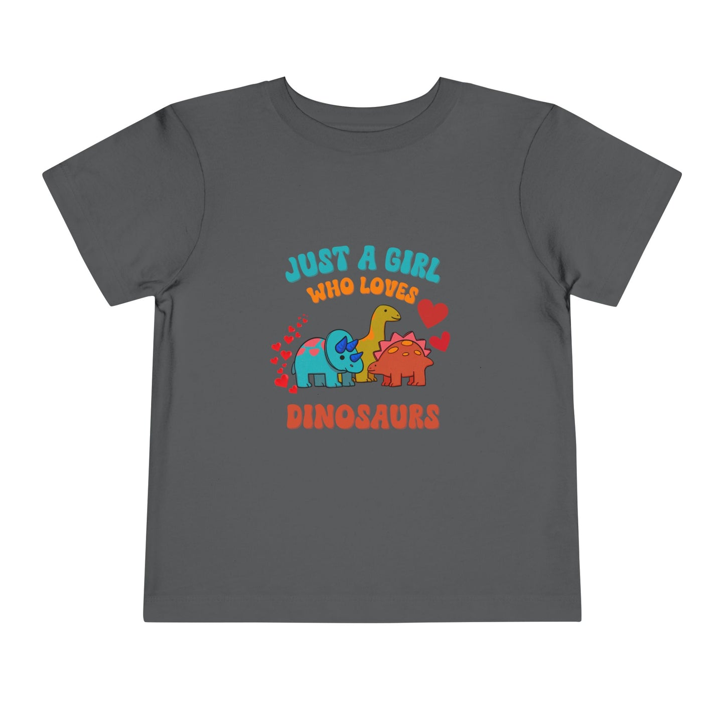 Just a Girl Who Loves Dinosaurs Toddler Size T-Shirt Stem children who Love Dinosaurs Tshirts