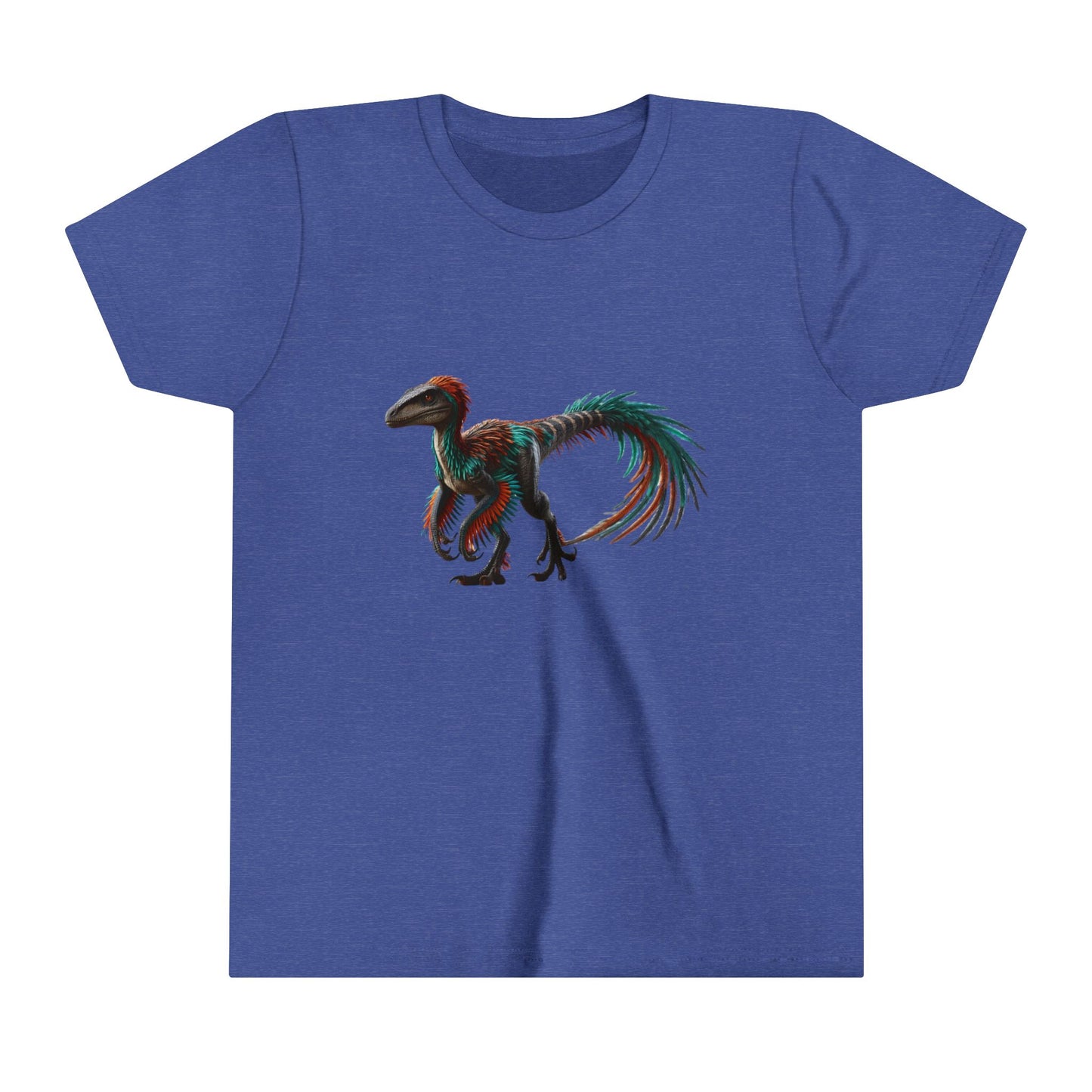 Youth Bright & Bold Velociraptor Tee β Adorable Dino Fun in Orange & Green! π¦ππΏ - Unisex Jersey Short Sleeve Tee Super Comfy Dino T-Shirt Gift