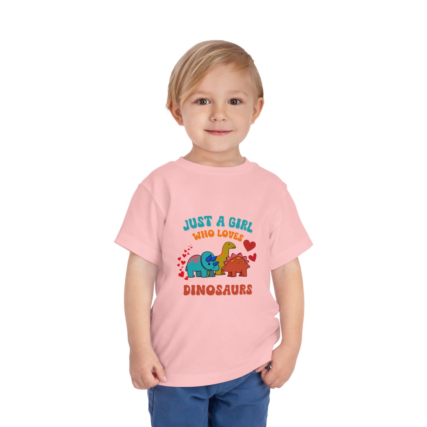 Just a Girl Who Loves Dinosaurs Toddler Size T-Shirt Stem children who Love Dinosaurs Tshirts