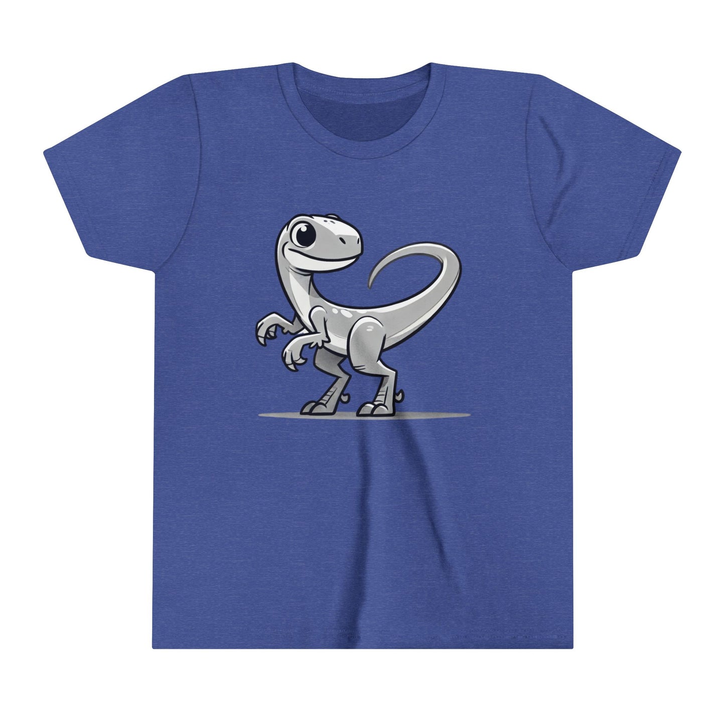 Youth Cute Velociraptor Cartoon Tee β Dino Fun for All Ages! π¦β¨ - Unisex Jersey Short Sleeve Tee Super Comfy Dino T-Shirt Gift