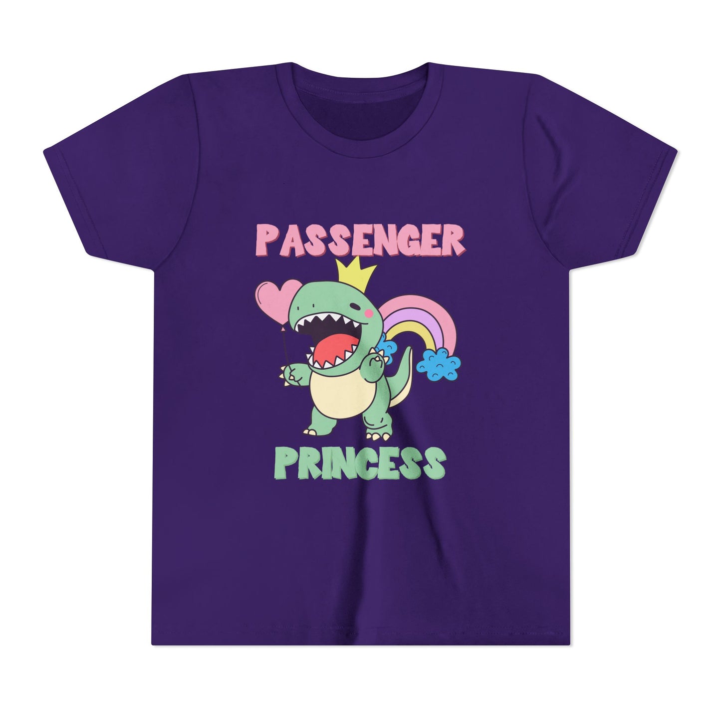 Passenger Princess Rex Youth Size T-Shirt for kids who love dinosaurs