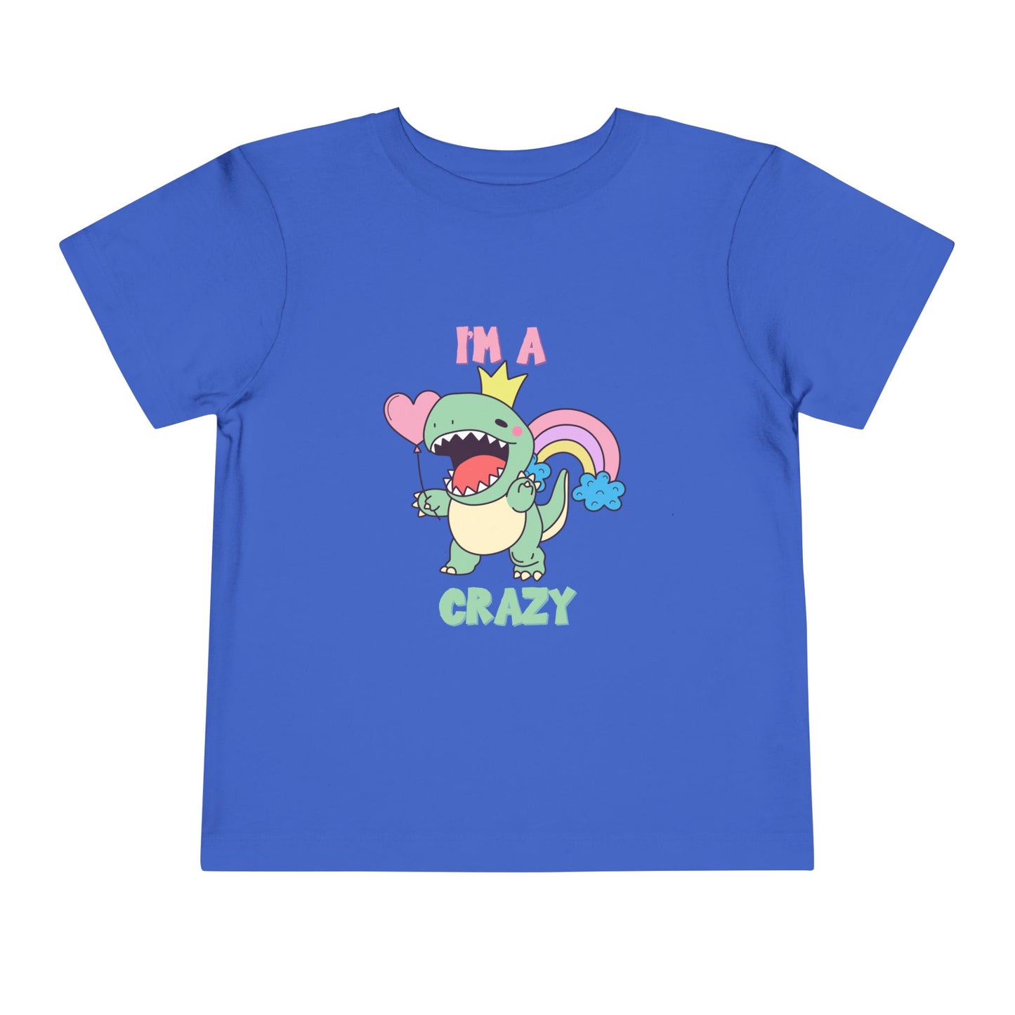 Crazy Cretaceous Cutie Toddler Size T-Shirt for kids who love dinosaurs