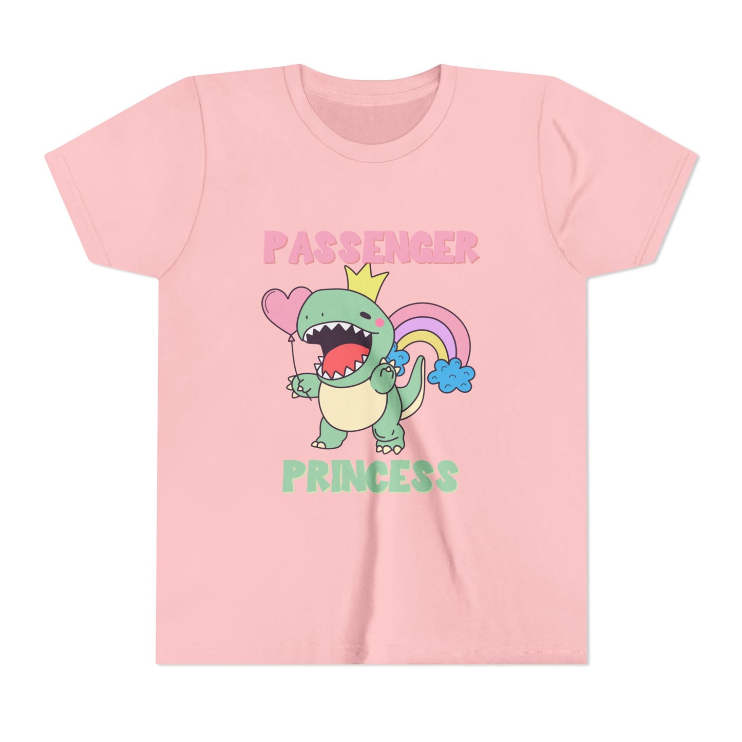 Passenger Princess Rex Youth Size T-Shirt for kids who love dinosaurs