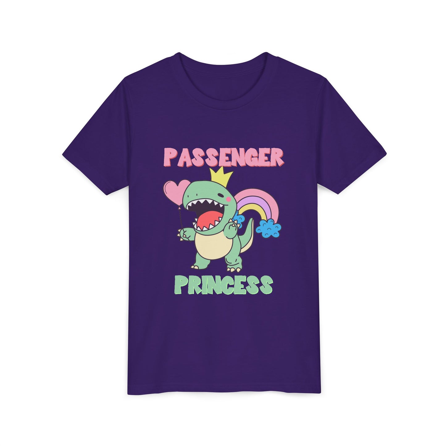 Passenger Princess Rex Youth Size T-Shirt for kids who love dinosaurs