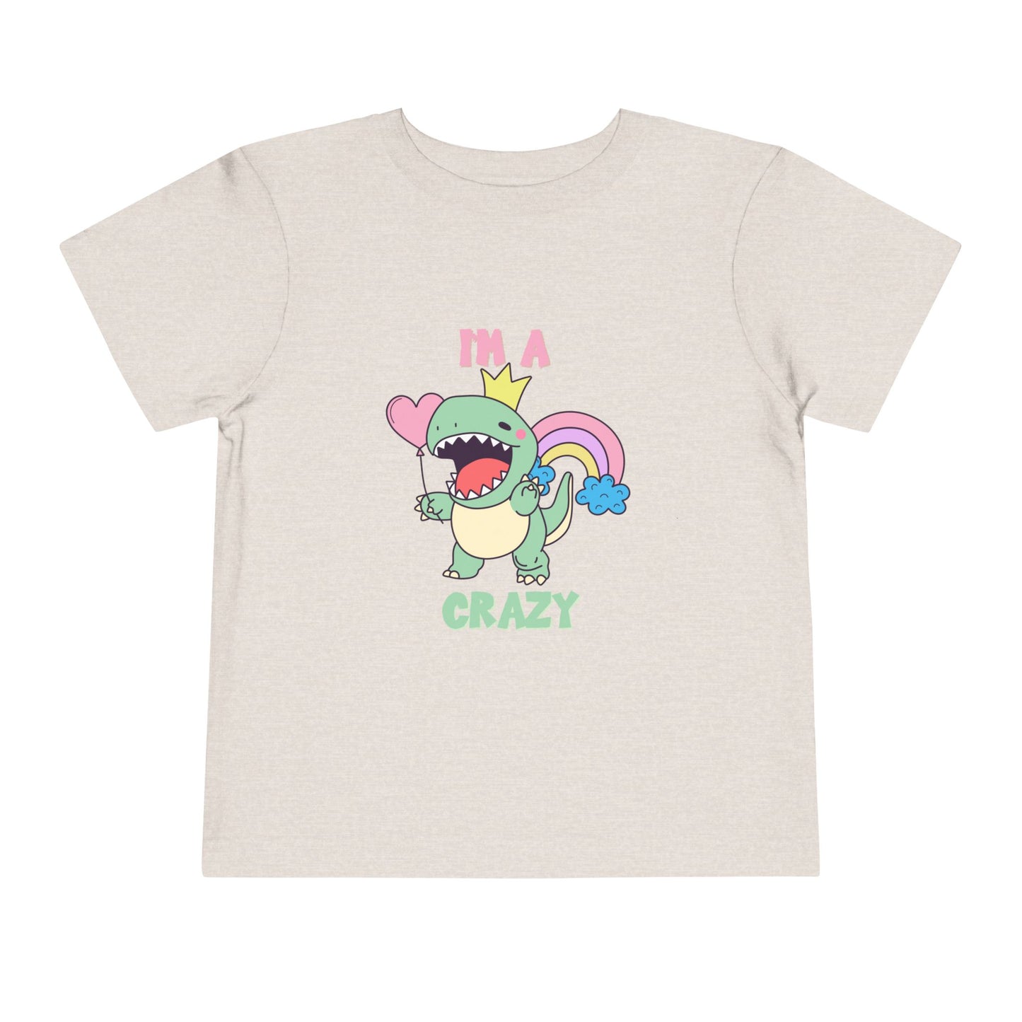 Crazy Cretaceous Cutie Toddler Size T-Shirt for kids who love dinosaurs