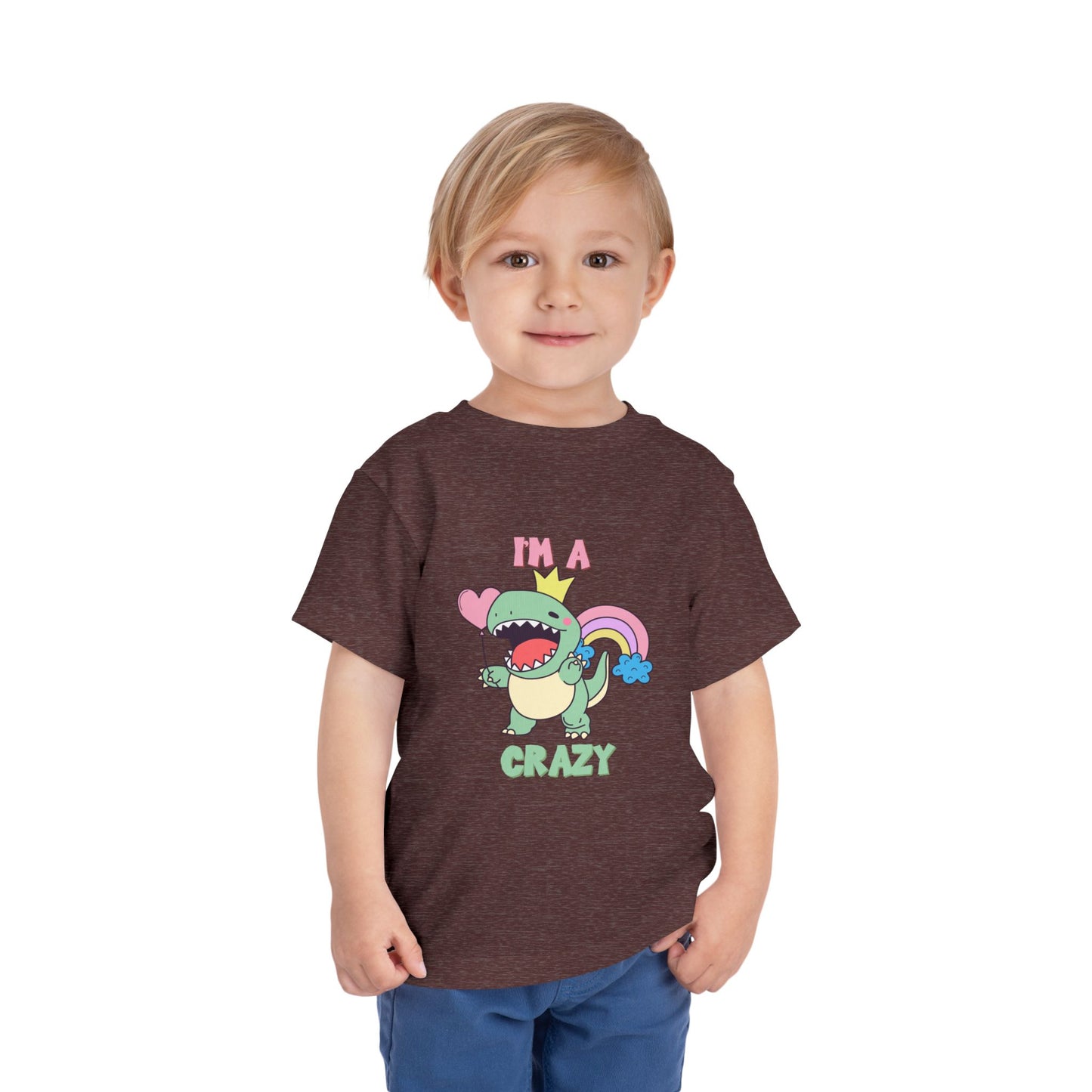 Crazy Cretaceous Cutie Toddler Size T-Shirt for kids who love dinosaurs