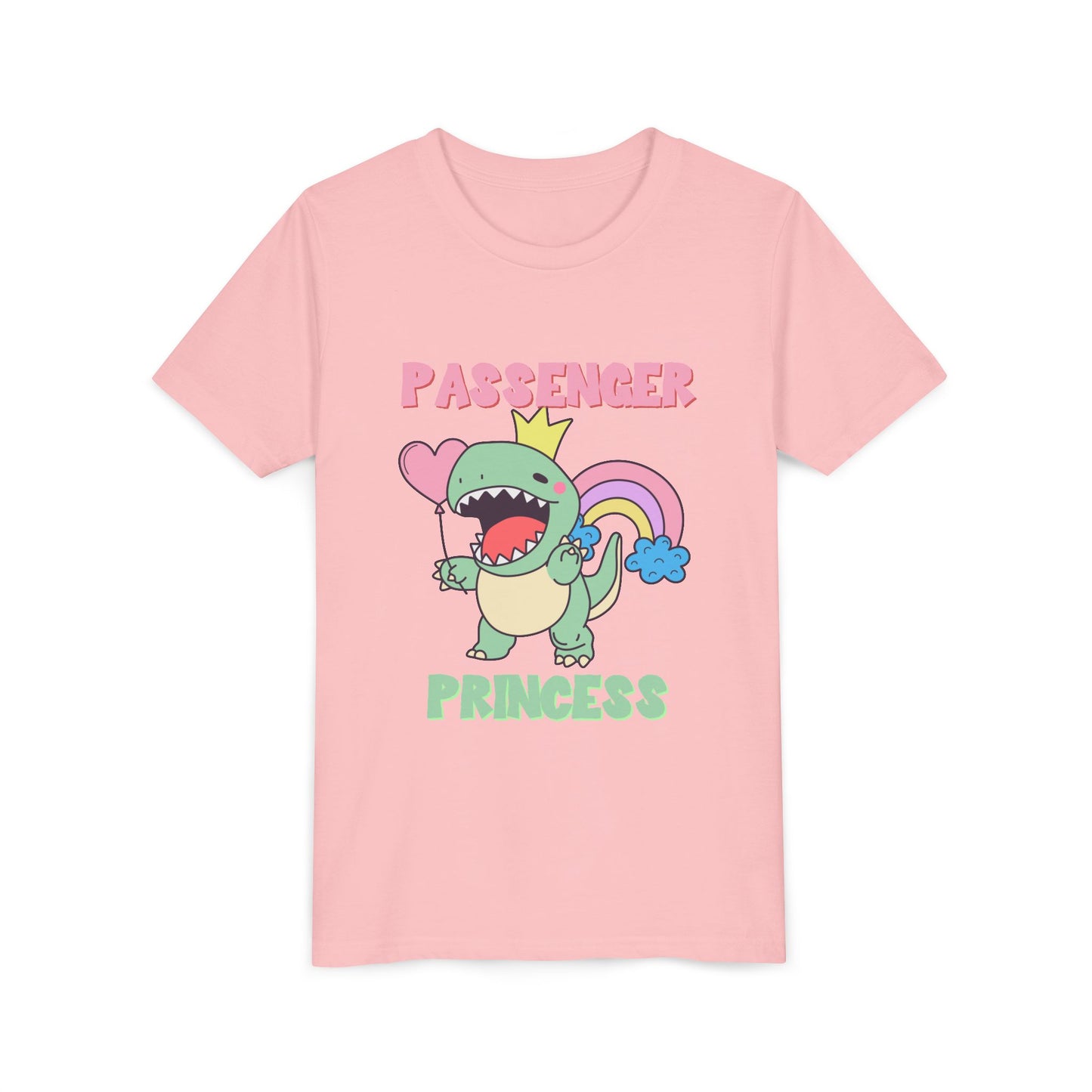 Passenger Princess Rex Youth Size T-Shirt for kids who love dinosaurs