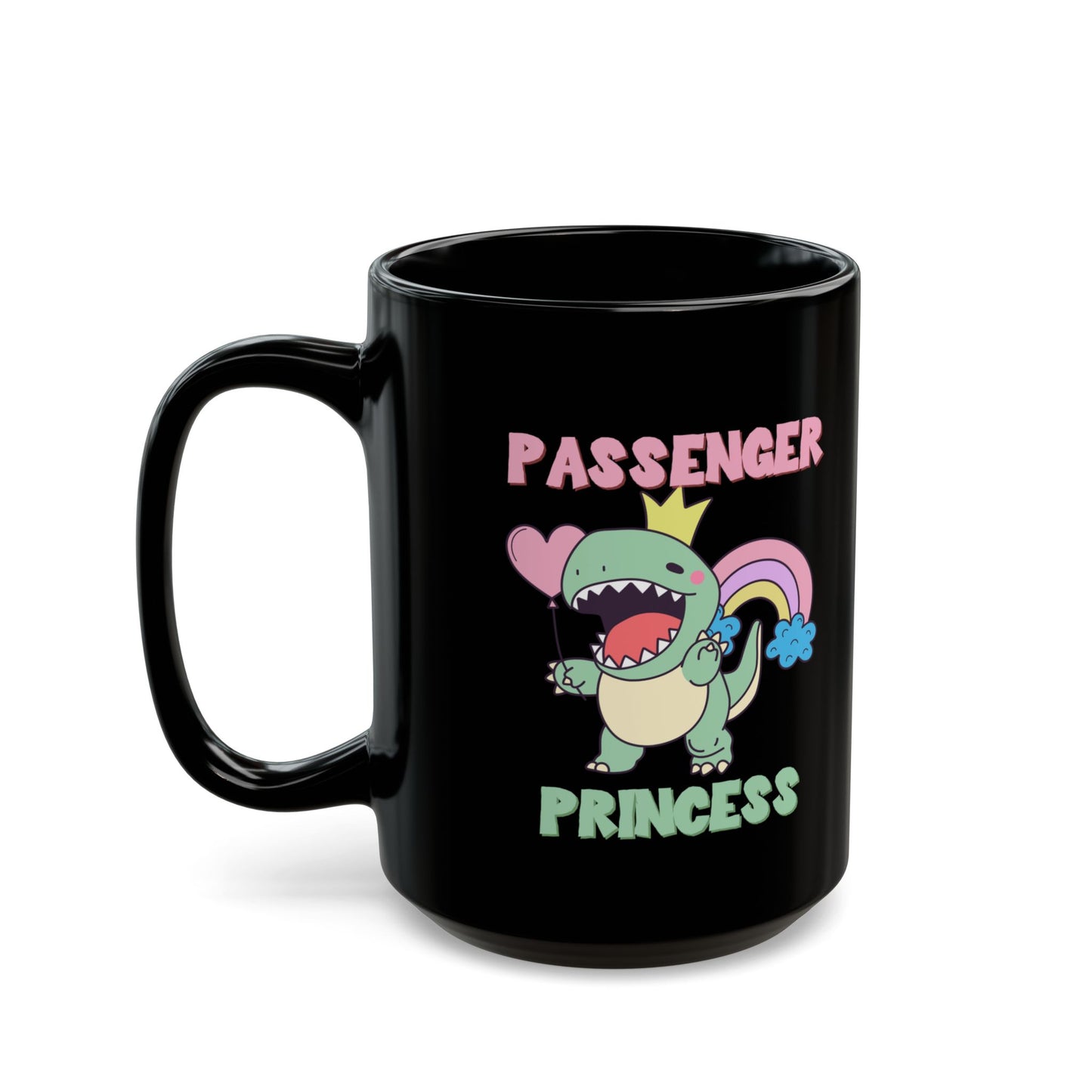 Passenger Princess Rex Black Mug (11oz, 15oz)