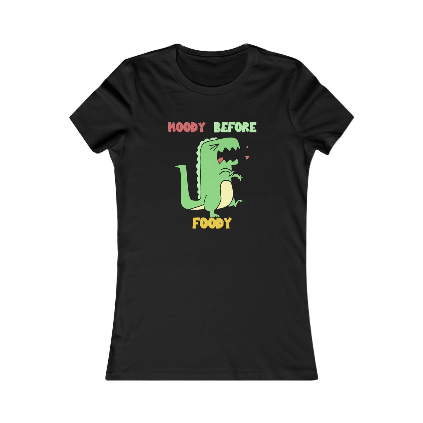 Moody Before Foody Cute Dino T Shirt