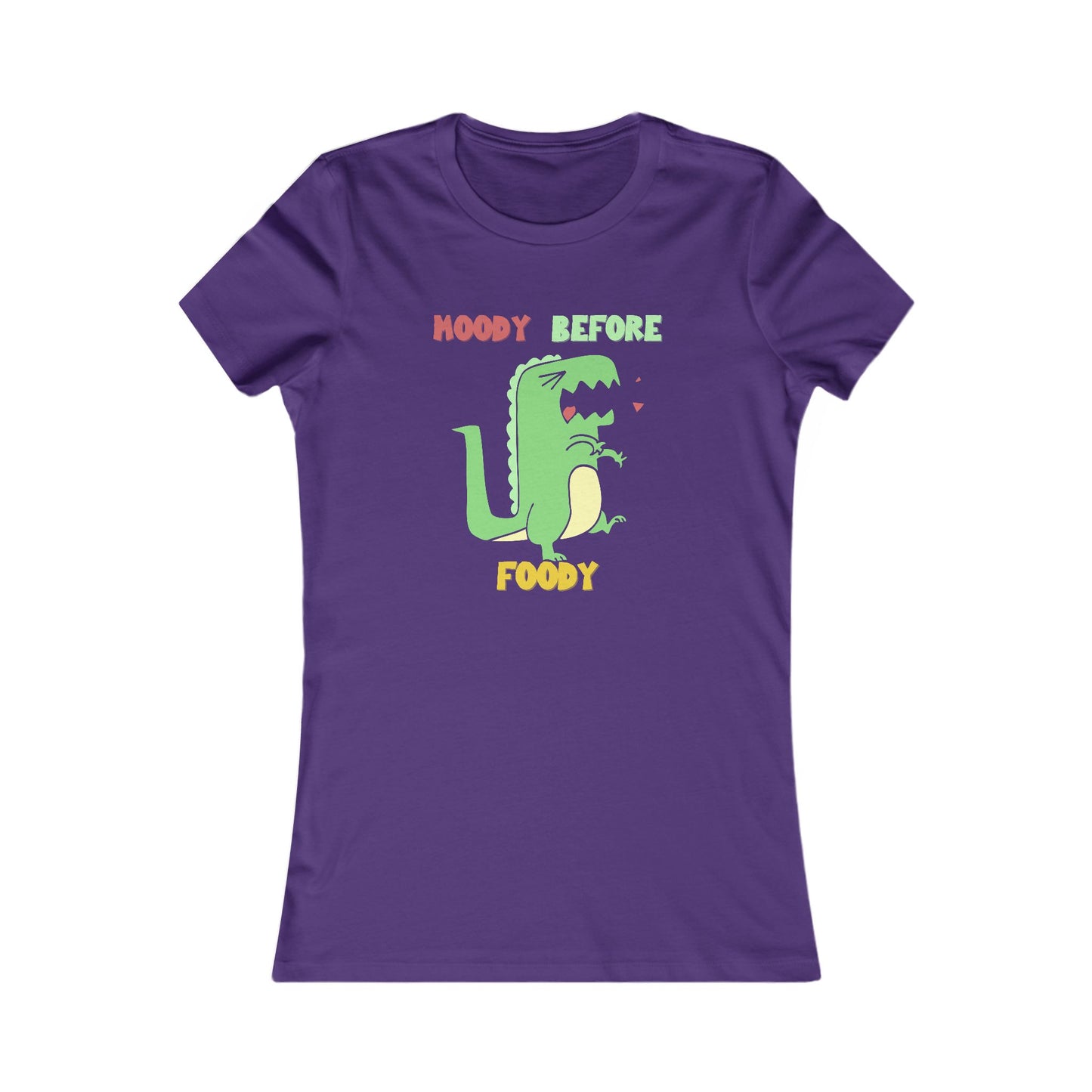 Moody Before Foody Cute Dino T Shirt