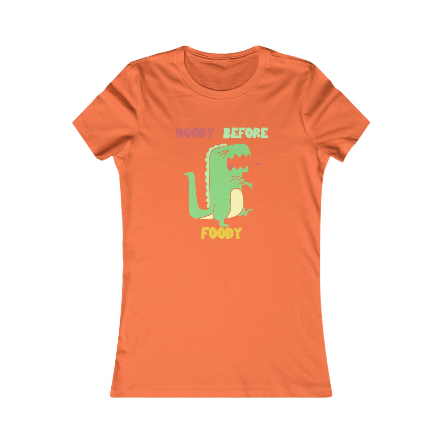 Moody Before Foody Cute Dino T Shirt