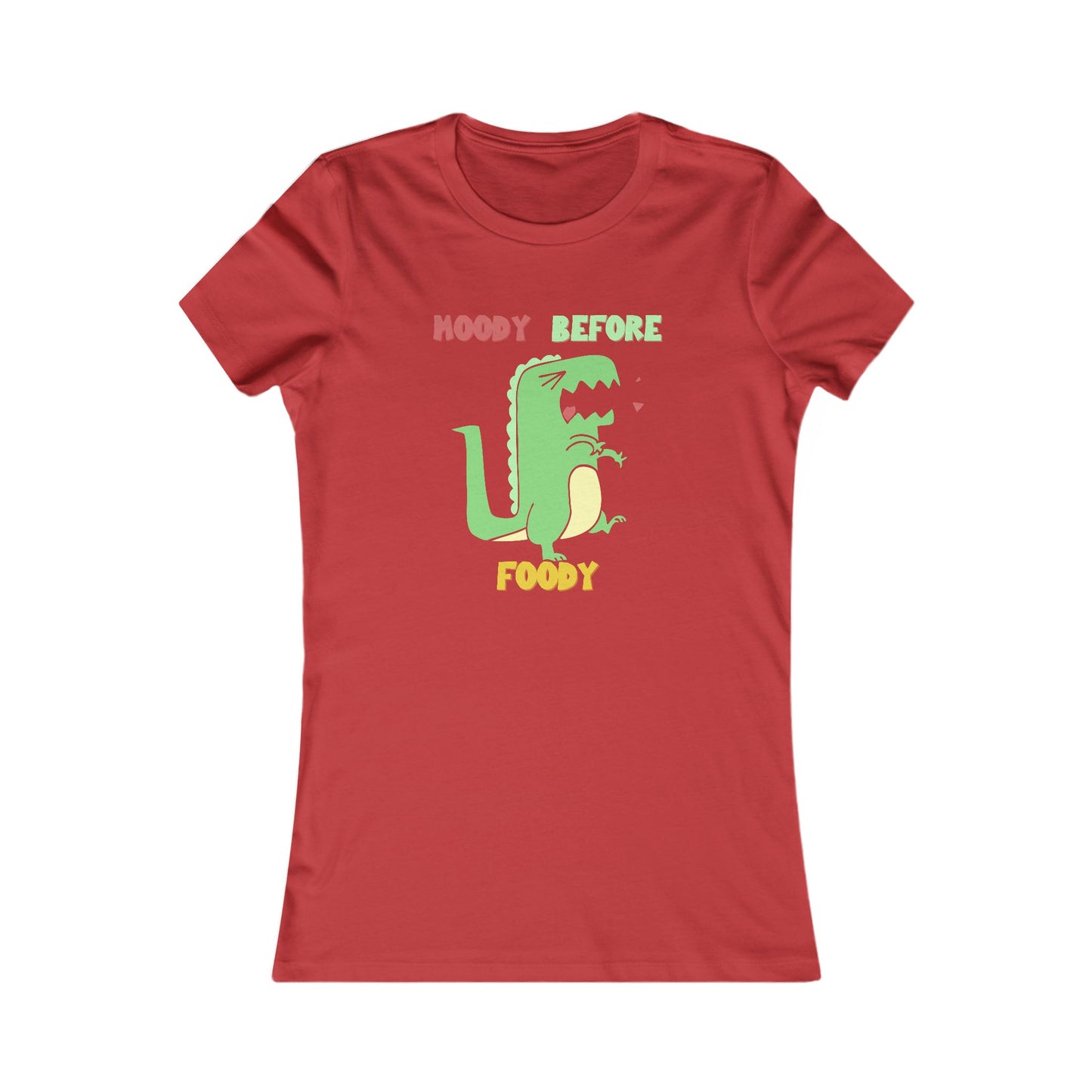 Moody Before Foody Cute Dino T Shirt