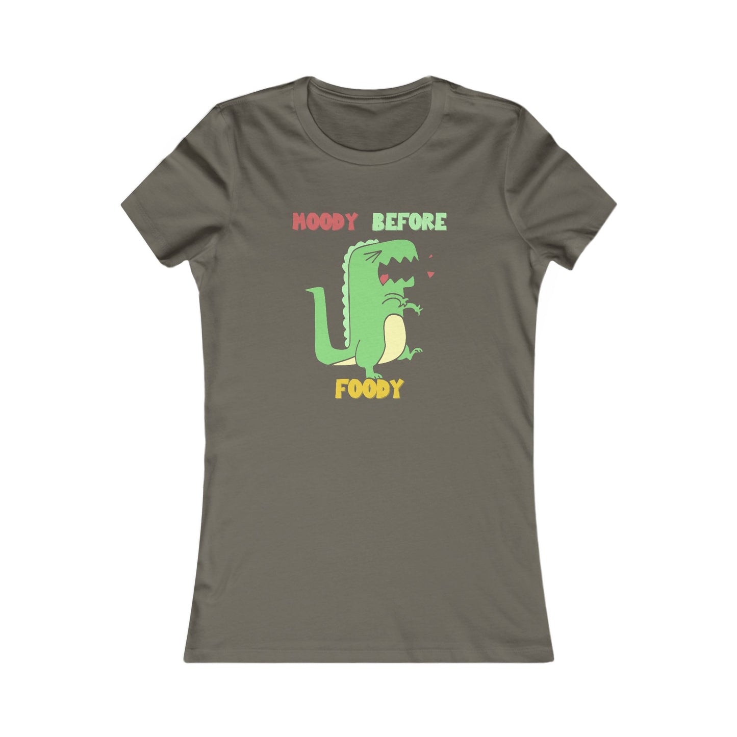 Moody Before Foody Cute Dino T Shirt