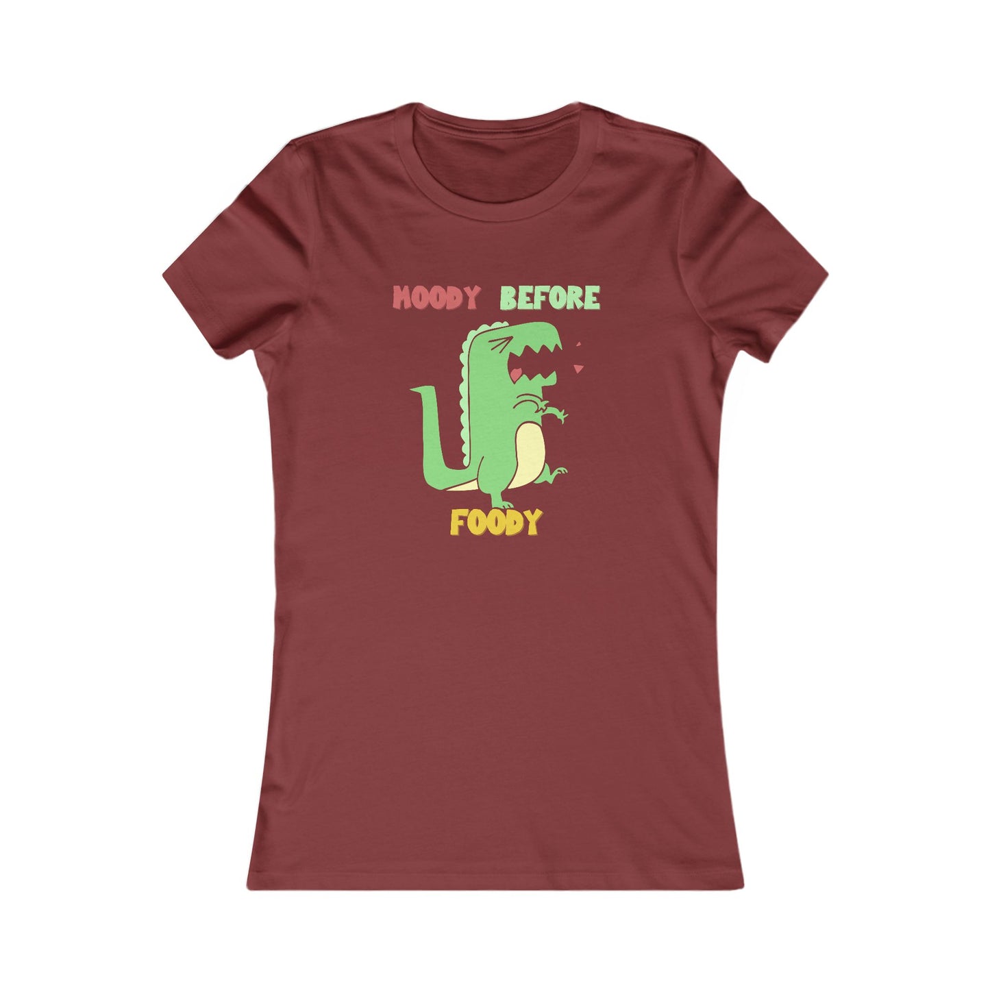 Moody Before Foody Cute Dino T Shirt