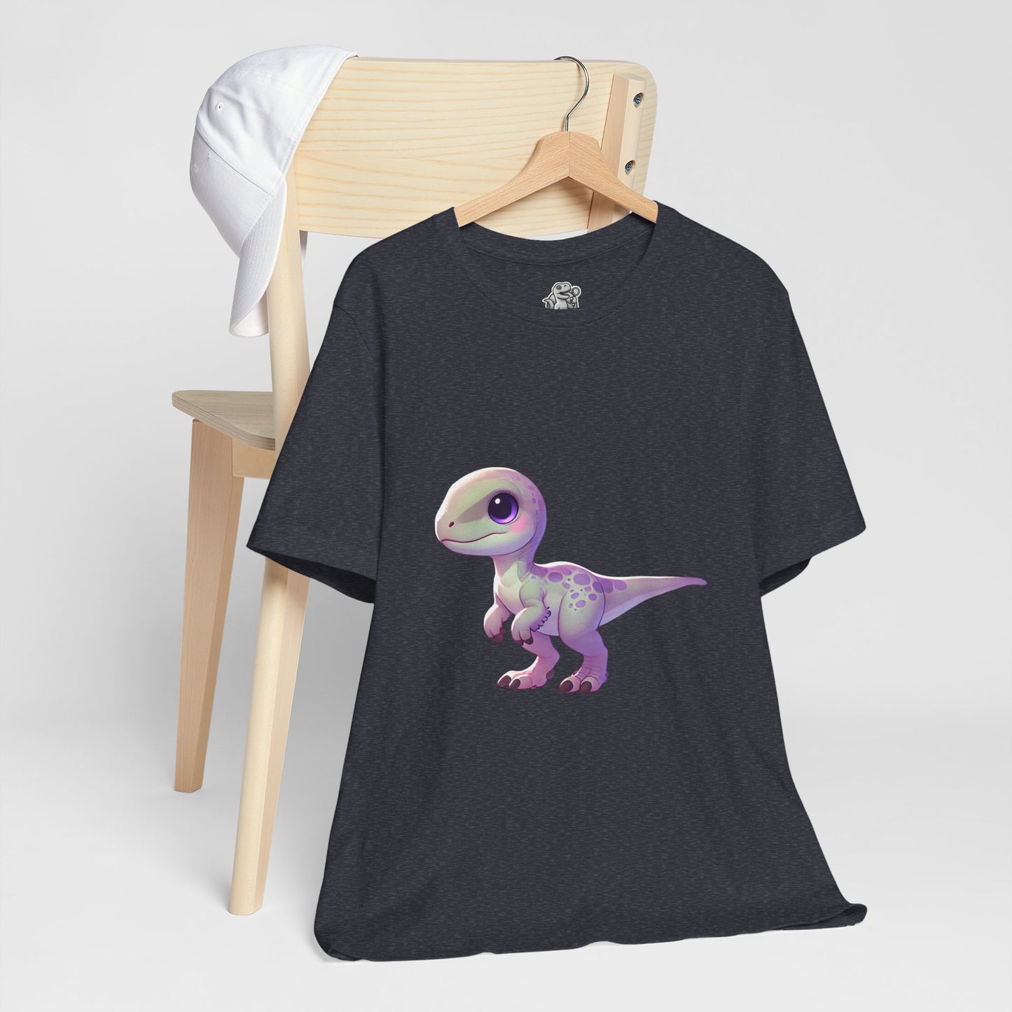 Pastel Baby Velociraptor Tee β Soft & Sweet Dino Style in Lavender! π¦ππΈ - Unisex Jersey Short Sleeve Tee Super Comfy Dino T-Shirt Gift