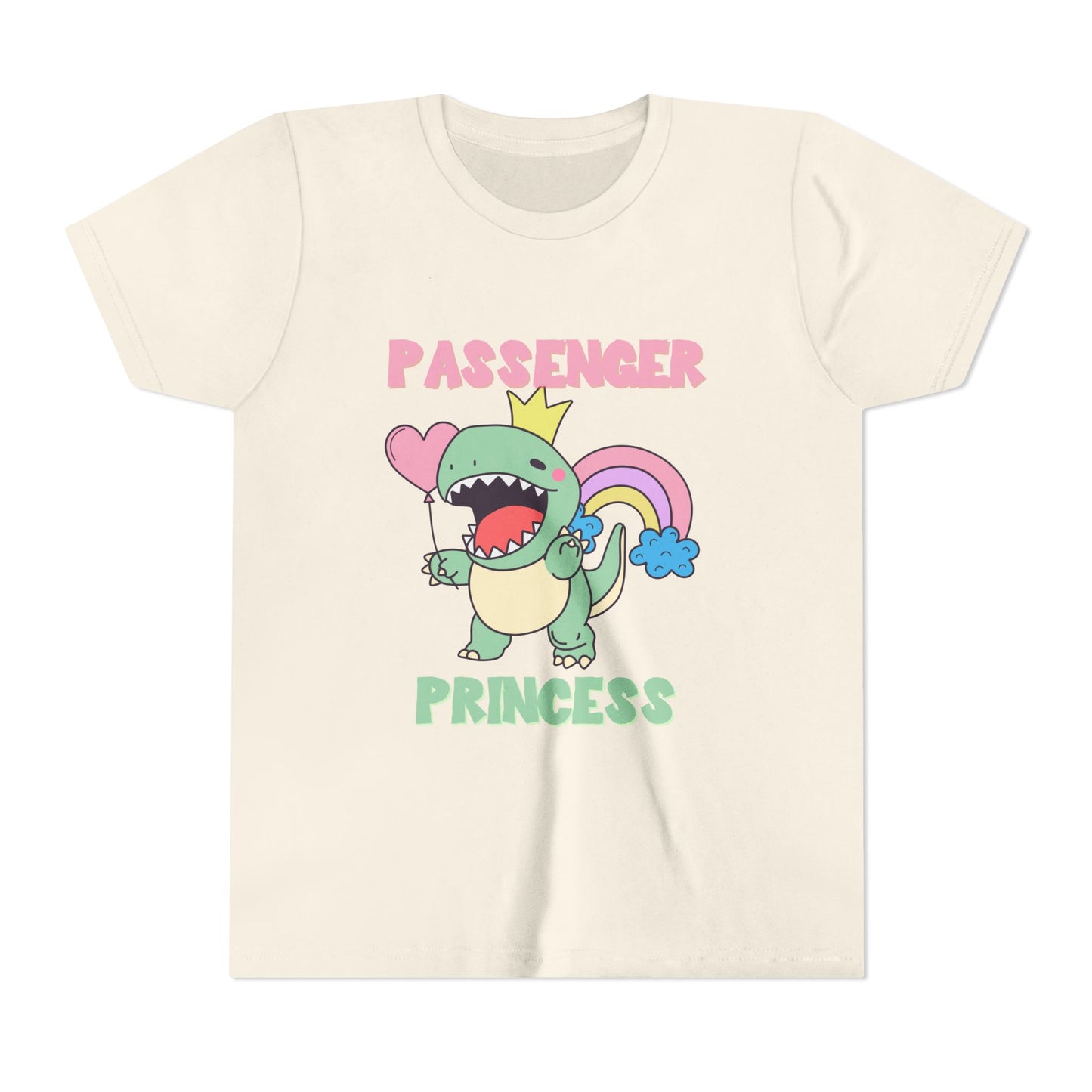 Passenger Princess Rex Youth Size T-Shirt for kids who love dinosaurs