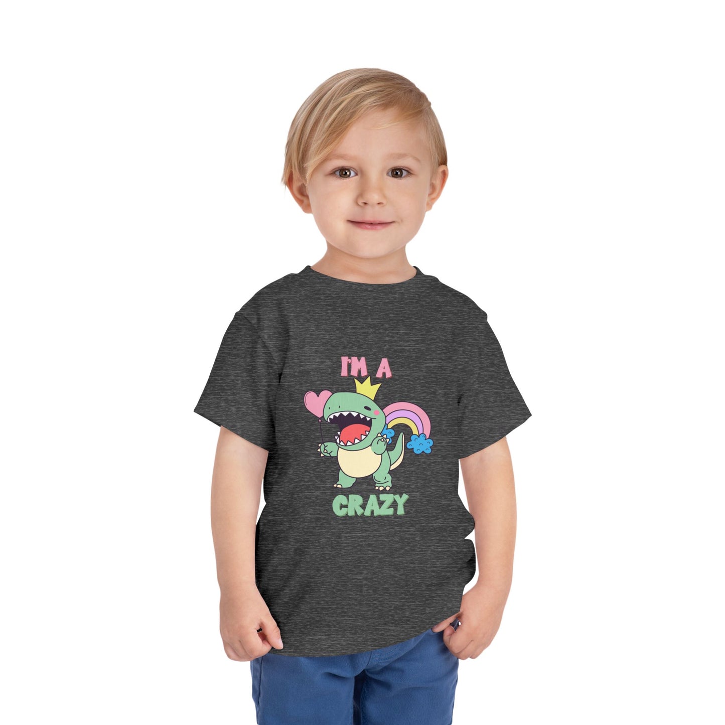 Crazy Cretaceous Cutie Toddler Size T-Shirt for kids who love dinosaurs