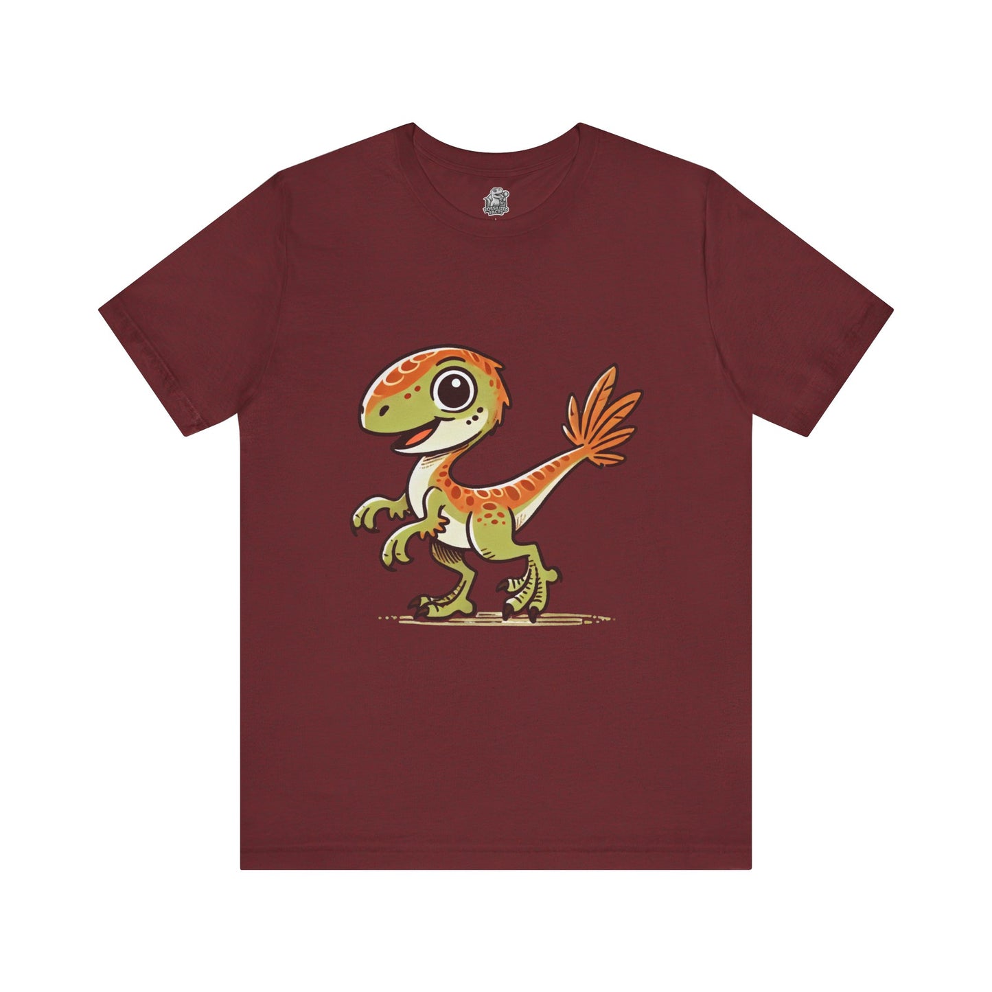 Playful Green Velociraptor Tee β Cute Dino Style with a Splash of Fun! π¦ππΏ - Unisex Jersey Short Sleeve Tee Super Comfy Dino T-Shirt Gift