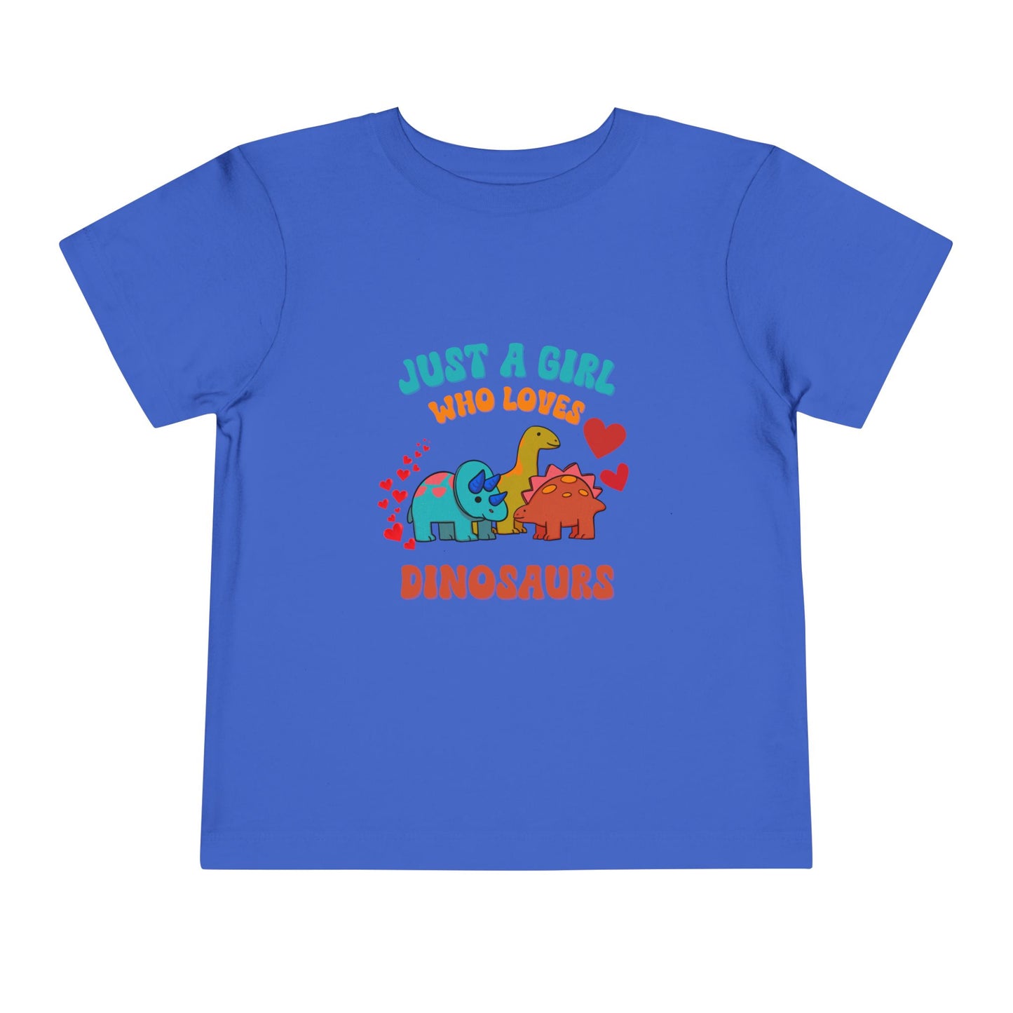 Just a Girl Who Loves Dinosaurs Toddler Size T-Shirt Stem children who Love Dinosaurs Tshirts