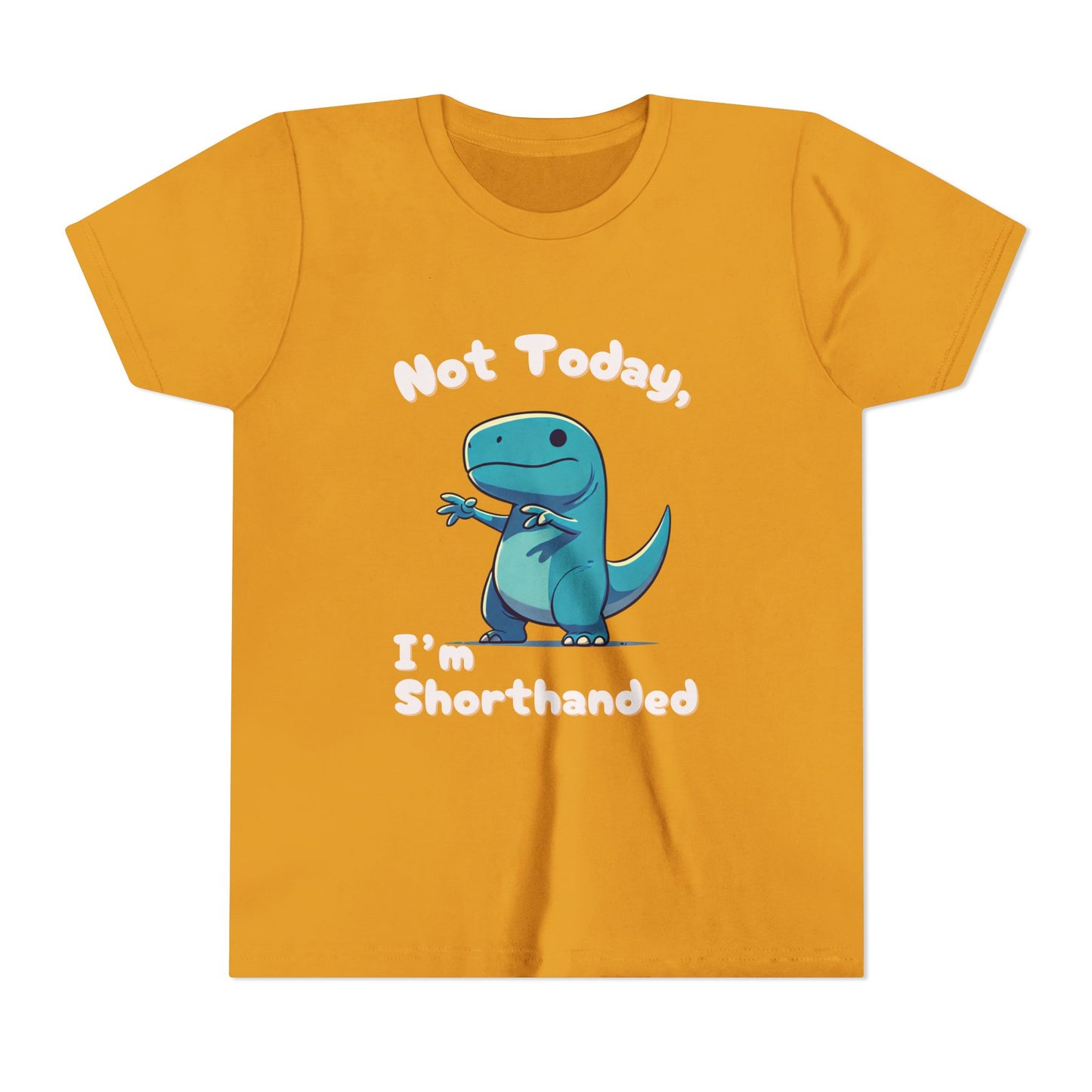 Bluey Not Today, Im Shorthanded Youth Size T-Shirt Stem Tweens and Teens who Love Dinosaurs Tshirts