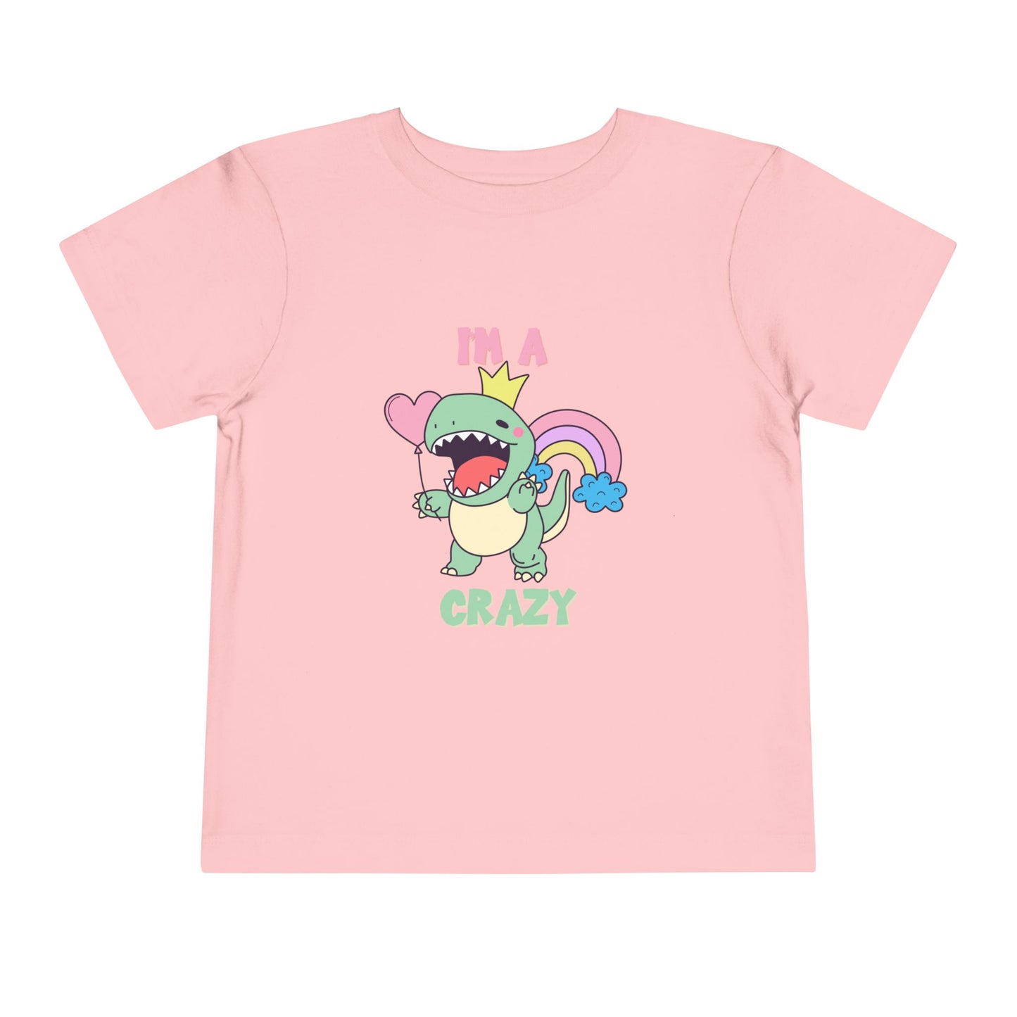 Crazy Cretaceous Cutie Toddler Size T-Shirt for kids who love dinosaurs