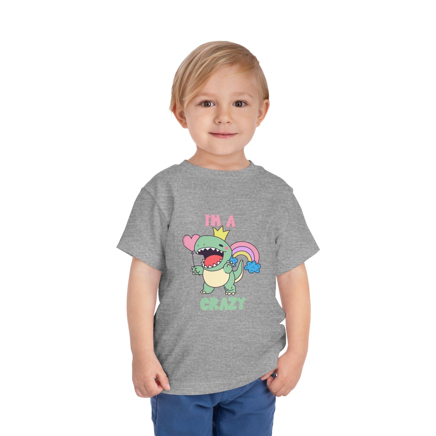 Crazy Cretaceous Cutie Toddler Size T-Shirt for kids who love dinosaurs