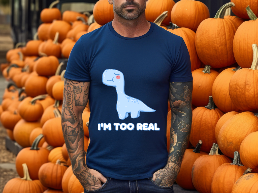 I’m Too Real General Fit Short Sleeve Tee Stem for Adults , inner children and teens who Love Dinosaurs tshirts T-Shirt
